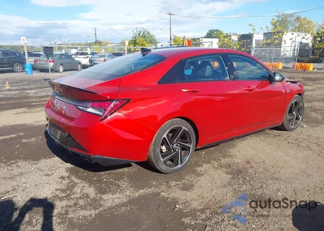 2021 Hyundai Elantra N Line from USA, damaged, VIN KMHLR4AF9MU170249